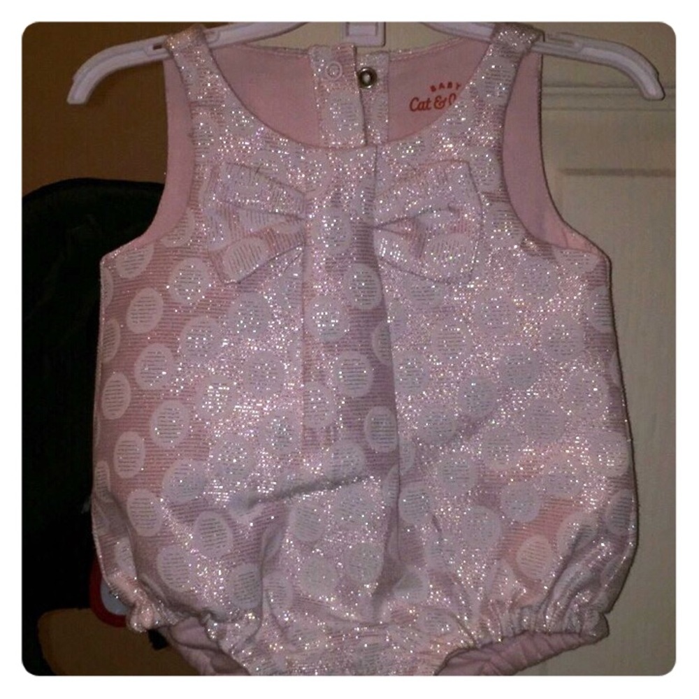 Glittery newborn outfit